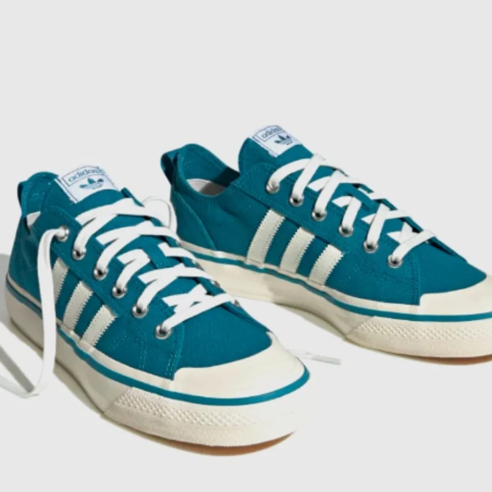 Adidas Nizza RF 74 Blue White Sneakers Retro HQ8566 Men's Size 9.5